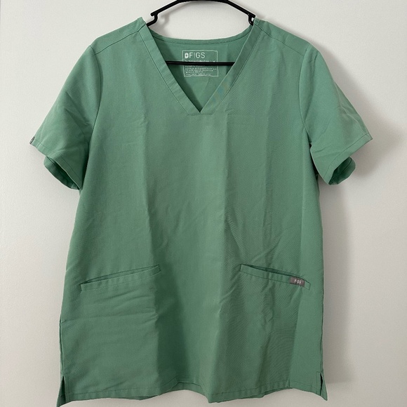 Figs Green Women's Top - Picture 3 of 5